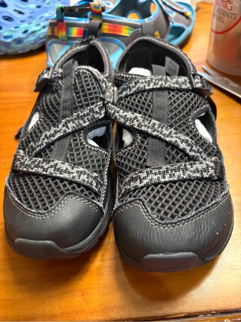 Chaco Kids Black Mesh Active Sandals